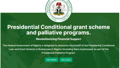 Presidential Conditional Grant Scheme and Palliative Programs For Nigerian Nano and MSMEs Businesses